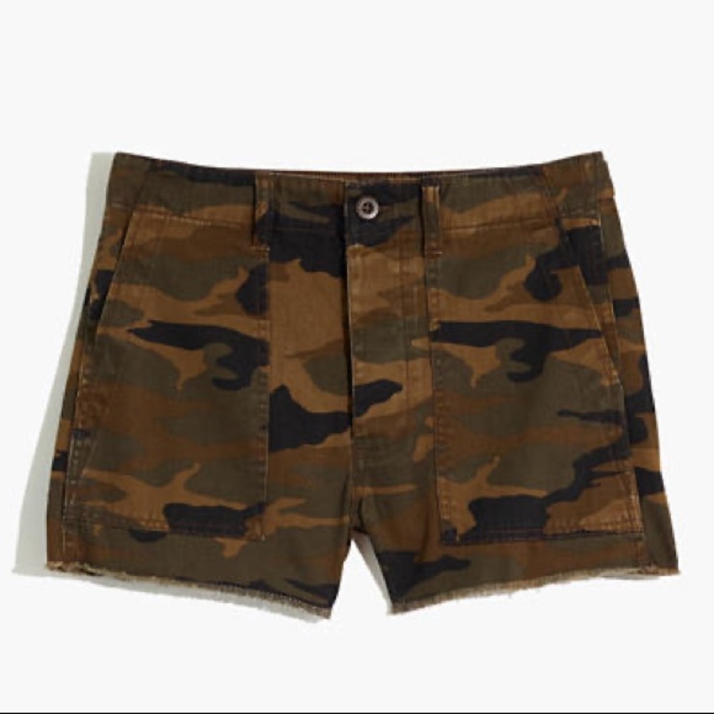 NWT!!! madewell griff shorts in camo